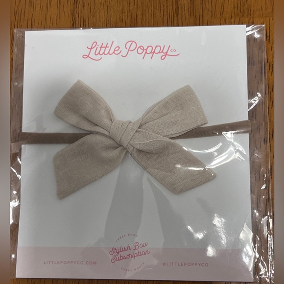Little Poppy Co. Original Nylon Hair Bow Headbands, Baby Hair Bows, 5 Bows - Picture 3 of 7